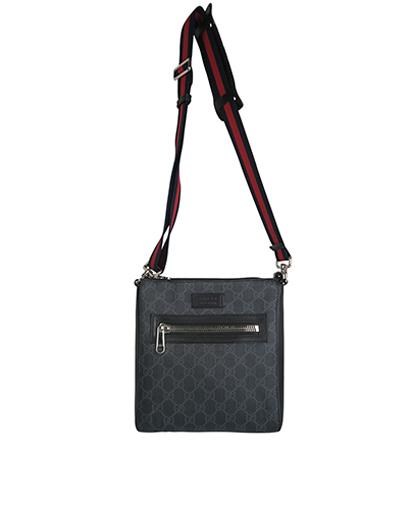 GG Messenger Bag, &pound;395, Handbags, Black/Grey, Coated Canvas, Front view